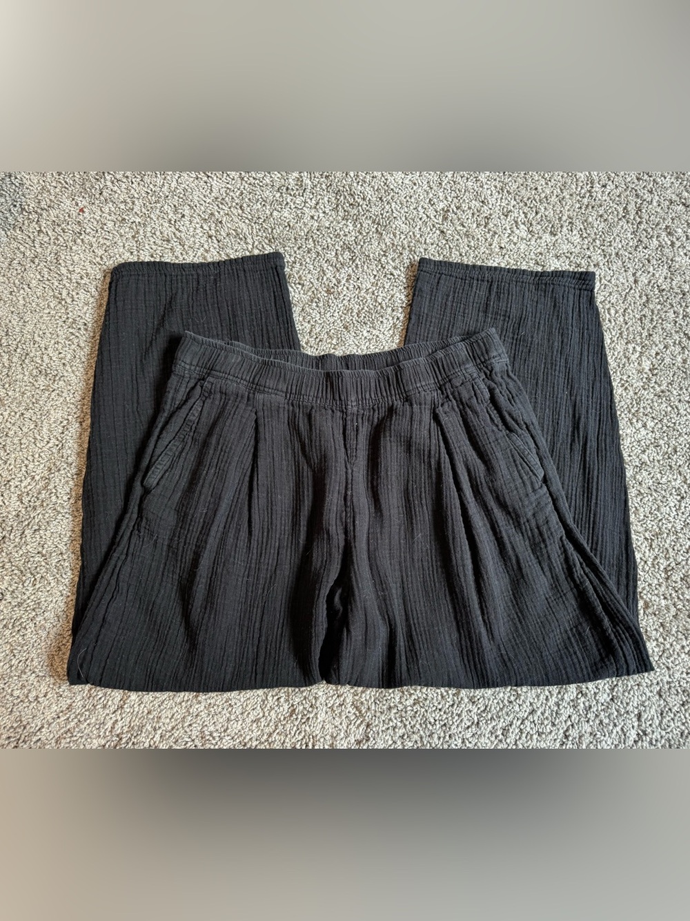 Gap Cotton Gauze Easy Barrel Pants - Summer 2025 - Picture 2 of 3